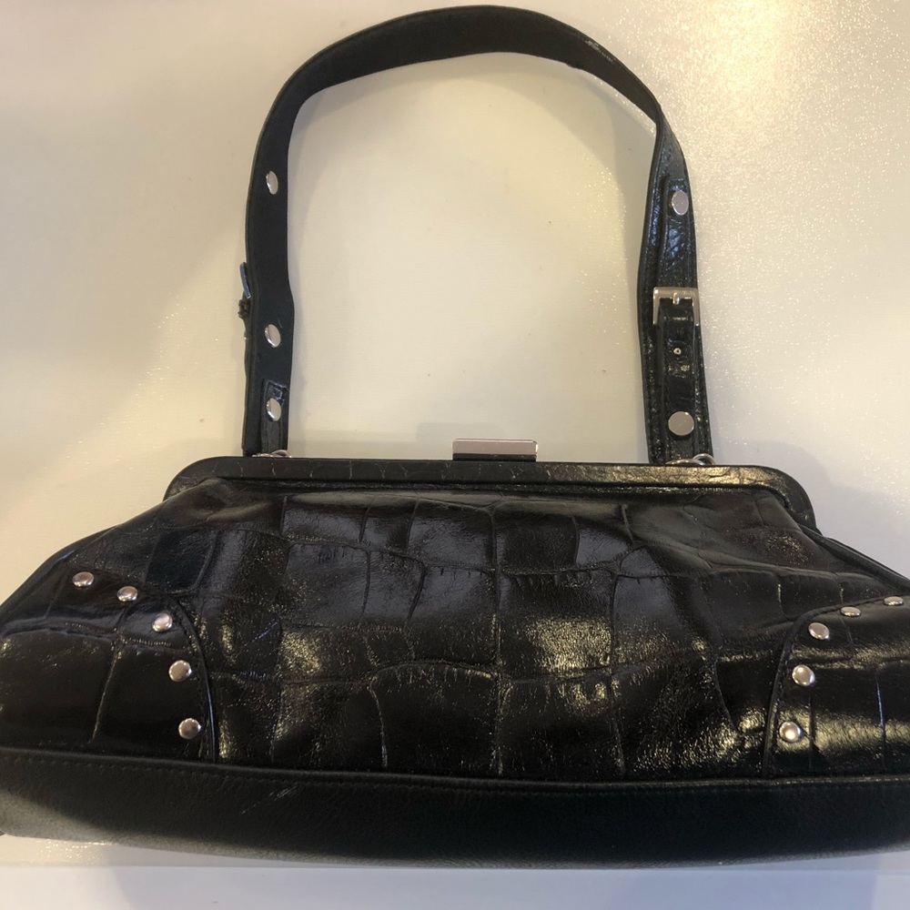 Franco Sarto Croc Print Shoulder Bag